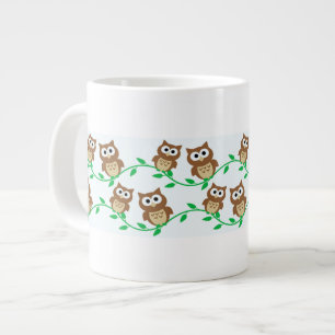 Caneca De Café Grande Coruja Coruja