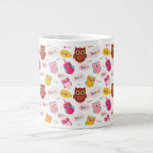 Caneca De Café Grande Coruja de Namorados