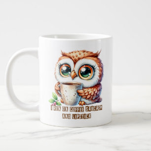 Caneca De Café Grande Coruja Diversão