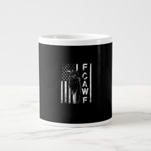Caneca De Café Grande Corvo C F Engraçado Com Bandeira Dos EUA