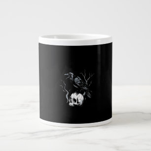 Caneca De Café Grande Corvo F-Caw-F Pássaro Engraçado Dizendo Humor Meme
