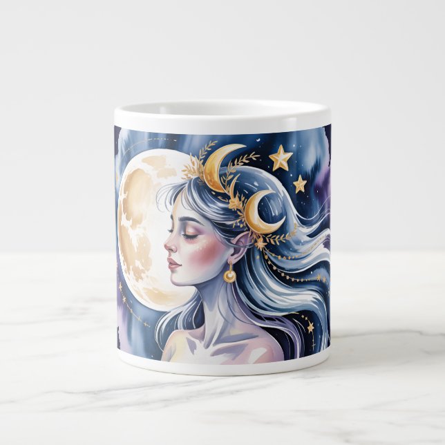 Caneca De Café Grande Cosmic goddess (Frente)