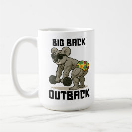 Caneca De Café Grande Costas Outback – Design Engraçado de Levant