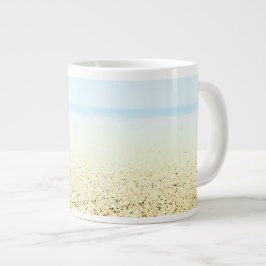 Caneca De Café Grande Costeira de Areia e Calmaria