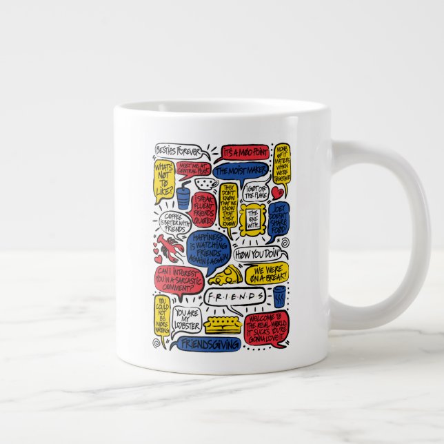 Caneca De Café Grande Cotações FRIENDS™ (Direita)