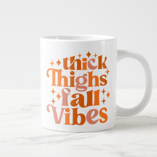 Caneca De Café Grande Coxas grossas caem em vibrações
