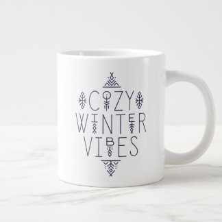 Caneca De Café Grande Cozy Winter Vibes Design