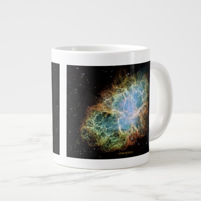 Caneca De Café Grande Crab Nebula (Frente Esquerda)