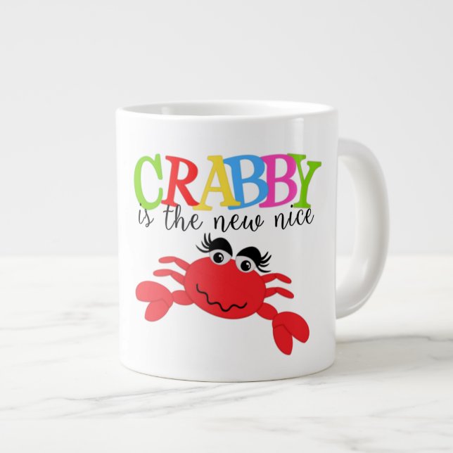 Caneca De Café Grande Crabby Jumbo Mug (Frente Esquerda)