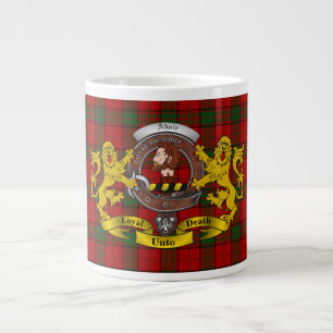 Caneca De Café Grande Crachá Adair Clan e Tartan Jumbo Mug