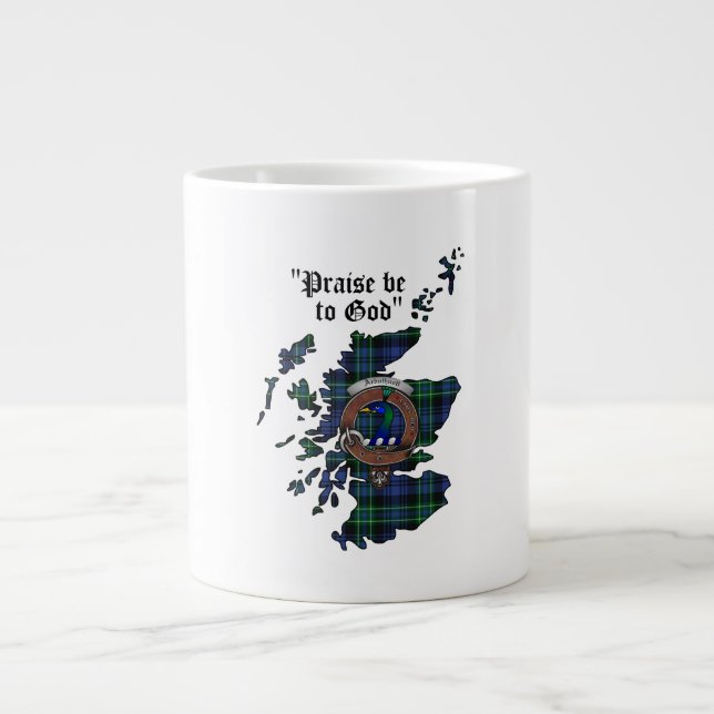 Caneca De Café Grande Crachá Arbuthnott Clan Jumbo Mug (Frente)