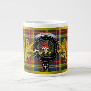 Caneca De Café Grande Crachá de Buchanan e Tartan Jumbo Mug