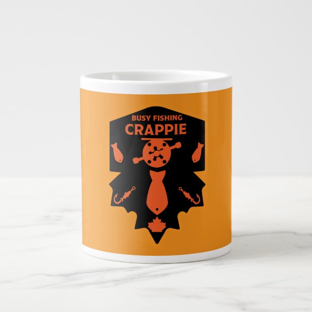 Caneca De Café Grande Crappie Fisheries Canada (Frente)
