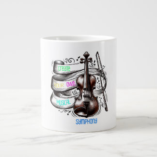 Caneca De Café Grande Create your own musical symphony 