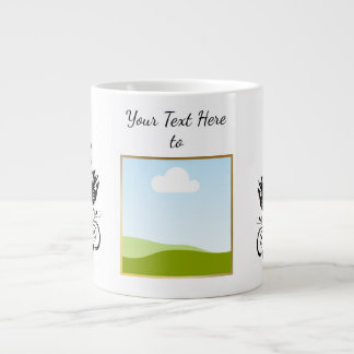 Caneca De Café Grande Create Your Own personalized Template Text 