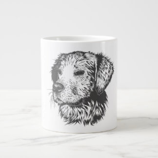 Caneca De Café Grande Create Your Own Pet Dog Customized