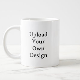 Caneca De Café Grande Create Your Own Simple Custom Jumbo