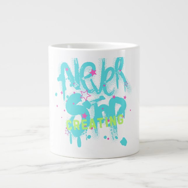 Caneca De Café Grande creating mug (Frente)