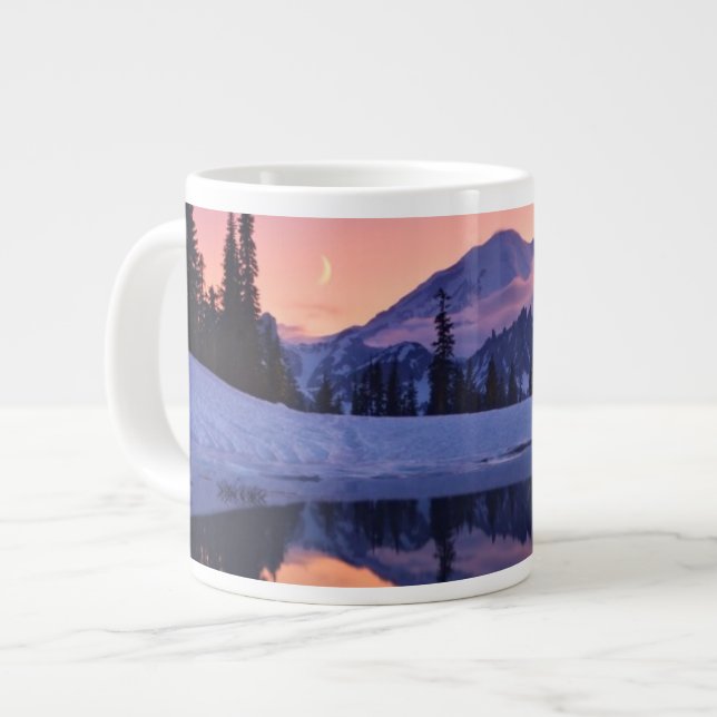 Caneca De Café Grande Crepúsculo, Tarn e Moon Crescente (Frente Esquerda)