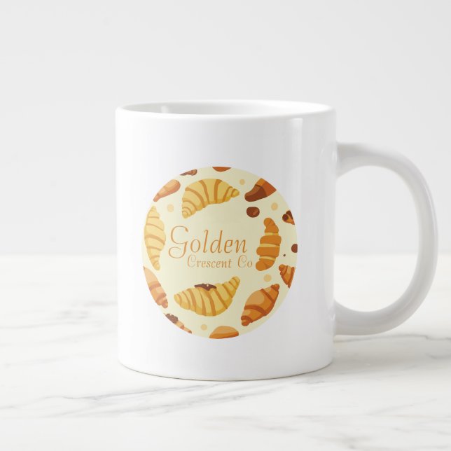 Caneca De Café Grande Crescente do ouro (Direita)