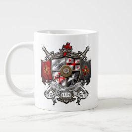 Caneca De Café Grande Crestã Internacional dos Templários Jumbo 20oz