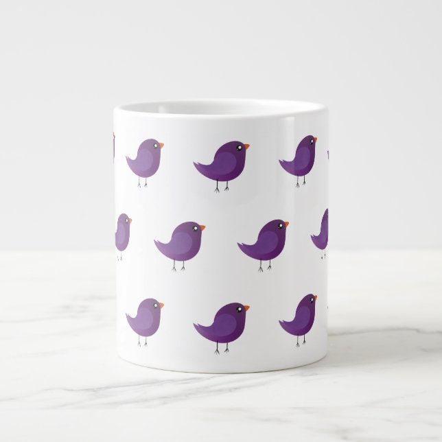 Caneca De Café Grande Crianças, passarinho fofo (Frente)