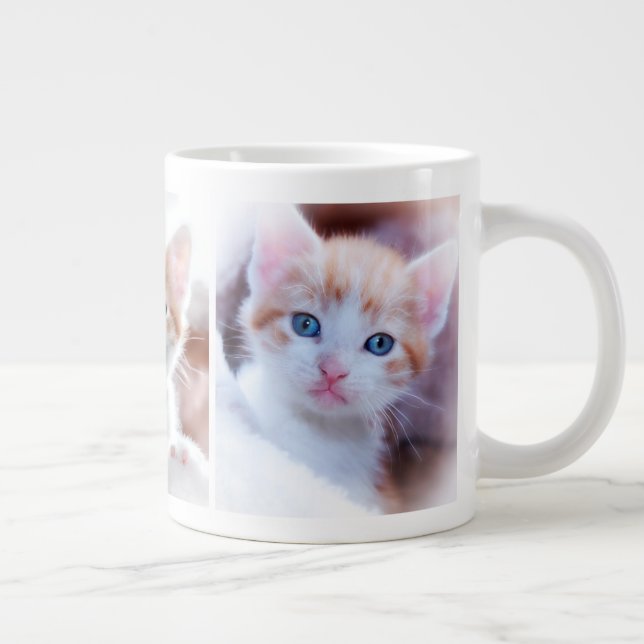 Caneca De Café Grande Crie A Sua Própria Foto Pet Da Família (Direita)