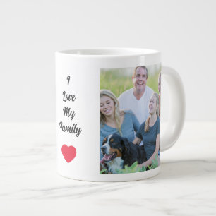 Caneca De Café Grande Crie Fotografias Personalizadas Da Sua Família