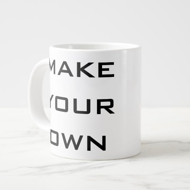 Caneca De Café Grande Crie seu (Frente Esquerda)