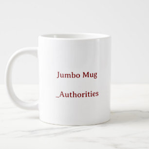 Caneca De Café Grande Crie seu próprio Jumbo