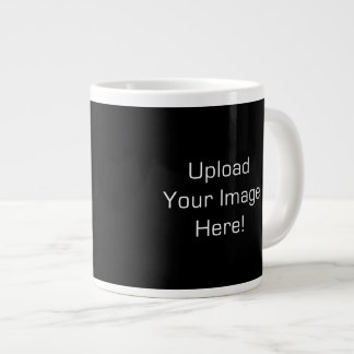 Caneca De Café Grande Crie seu próprio Jumbo Foto personalizado (20 oz)