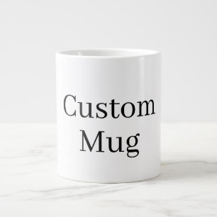 Caneca De Café Grande Crie seu próprio logotipo de imagem fotográfica pe