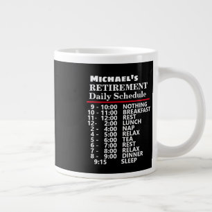 Caneca De Café Grande Crie seu próprio presente de aposentadoria de age