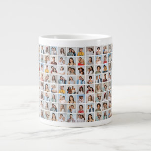 Caneca De Café Grande Crie Sua Própria Colagem de 96 Fotos