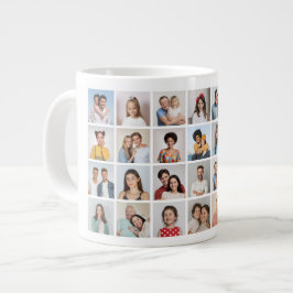 Caneca De Café Grande Crie Sua Própria Colagem De Fotos 28