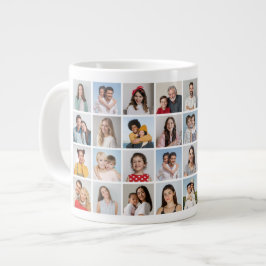 Caneca De Café Grande Crie Sua Própria Colagem De Fotos 32