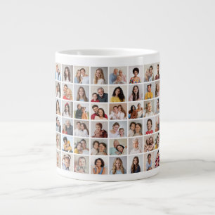 Caneca De Café Grande Crie Sua Própria Colagem De Fotos 48