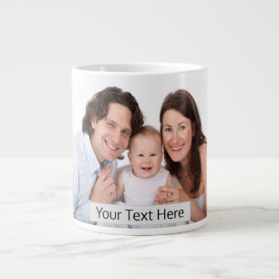 Caneca De Café Grande Crie sua própria foto da família
