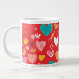 Caneca De Café Grande Crimson Love |