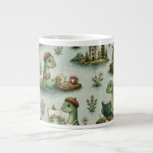 Caneca De Café Grande Criptídeos Aconchegantes Nessie Monstro do Lago Ne