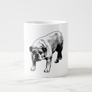 Caneca De Café Grande Crisp Noel Bulldog