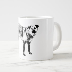 Caneca De Café Grande crista brilhante calma, mistura tibetana