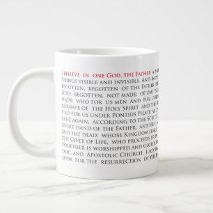 Caneca De Café Grande Cristão Ortodoxo Nicene Creed Jumbo Mug 20oz