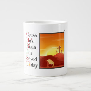 Caneca De Café Grande Cristo acrônimo Jumbo Coffee Mug