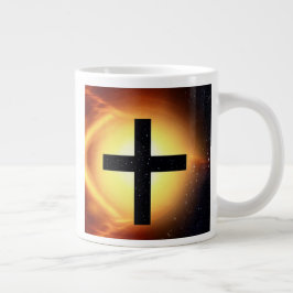 Caneca De Café Grande Cruz no Espaço Mug