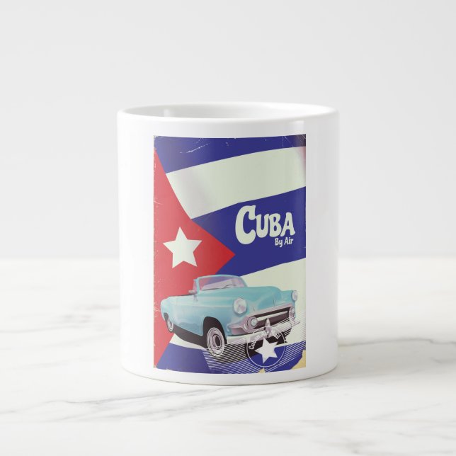Caneca De Café Grande Cuba de avião (Frente)
