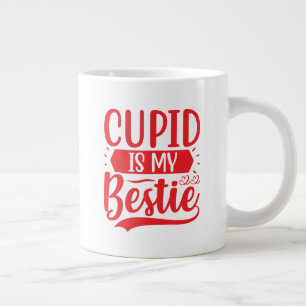 Caneca De Café Grande cupid é a minha bestie