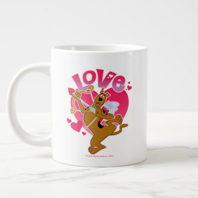 Caneca De Café Grande Cupido Scooby-Doo - Amor (Esquerda)
