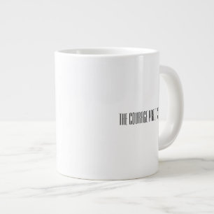 Caneca De Café Grande Curiosidade e coragem exigem café extra