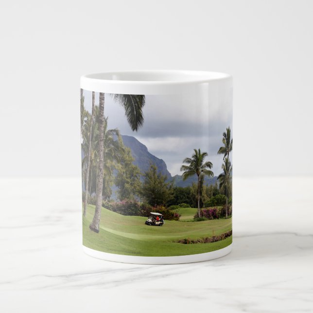 Caneca De Café Grande Curso Poipu Bay Golf, Kauai, Havaí (Frente)